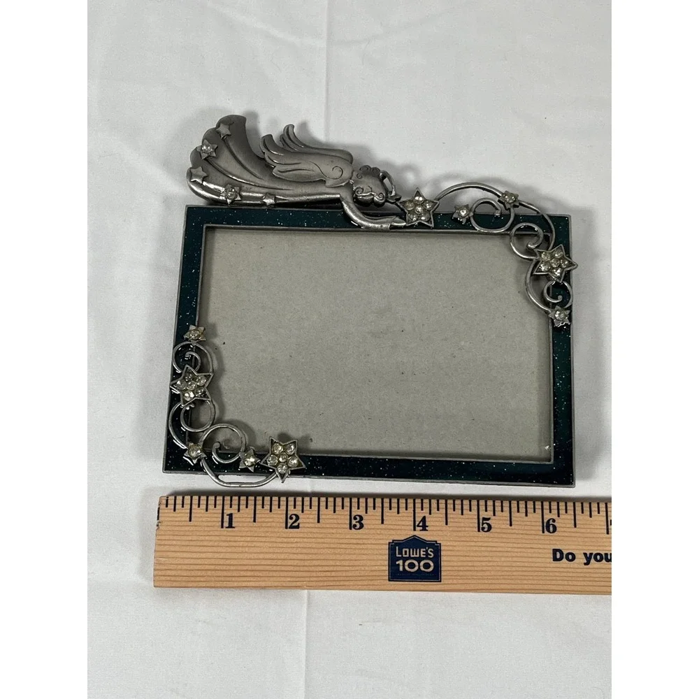 Angelic Pewter‎ & Crystal Stars Frame With Acrylic Edge Holds 4X6